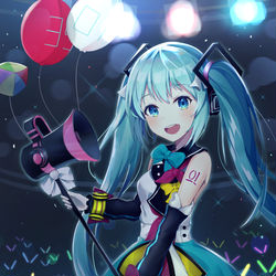 This is a pixiv picture whose title is マジカルミライ2018.