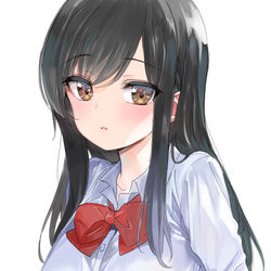 This is a pixiv picture whose title is 黒髪.