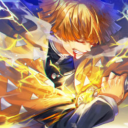 This is a pixiv picture whose title is 霹靂一閃.