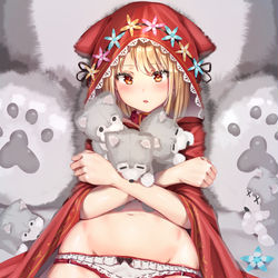 This is a pixiv picture whose title is あかずきん.