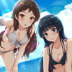 This is a pixiv picture whose title is しずしほと海。.
