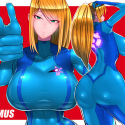 This is a pixiv picture whose title is Samus.