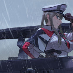 This is a pixiv picture whose title is このGraf Zeppelinがただの空母でない所を見せてやろう.
