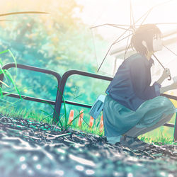 This is a pixiv picture whose title is .....晴れた.