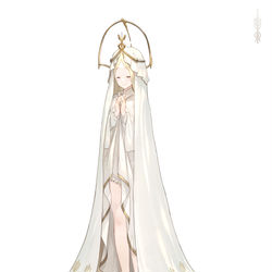 This is a pixiv picture whose title is 白壁の聖歌隊.