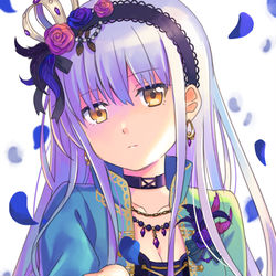 This is a pixiv picture whose title is 薔薇の歌姫.
