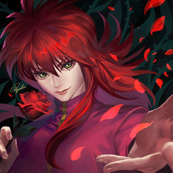 This is a pixiv picture whose title is 蔵馬.