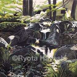 This is a pixiv picture whose title is 光の泉.