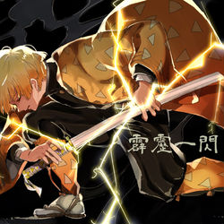 This is a pixiv picture whose title is 霹靂一閃.