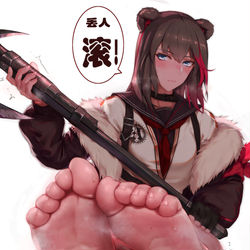 This is a pixiv picture whose title is 明日方舟 凛冬与早O的博士.