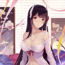 This is a pixiv picture whose title is 比叡　月花の巡礼.