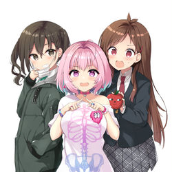 This is a pixiv picture whose title is 新人アイドル3人組.