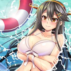This is a pixiv picture whose title is サマー榛名.