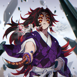 This is a pixiv picture whose title is 上弦の壱.