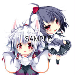 This is a pixiv picture whose title is デフォルメ文椛.