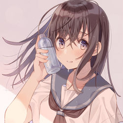 This is a pixiv picture whose title is 夏の眼差し.