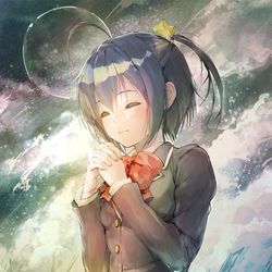 This is a pixiv picture whose title is 中二病でもお祈りしたい！.