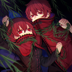 This is a pixiv picture whose title is 柳の下のデュラハン.