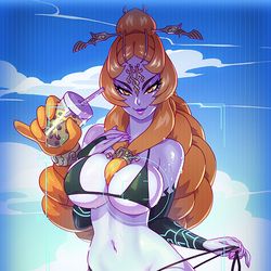 This is a pixiv picture whose title is Midna Bikini.