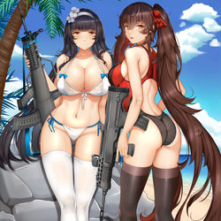 This is a pixiv picture whose title is qbz sisters.
