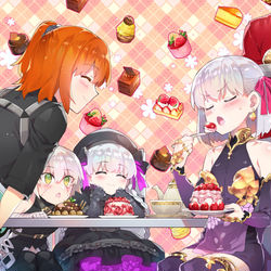 This is a pixiv picture whose title is カーマちゃんとケーキ.