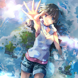 This is a pixiv picture whose title is 晴れの水たまり.