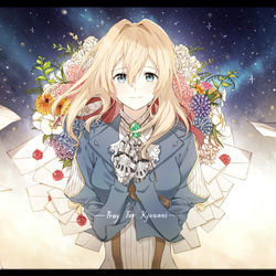 This is a pixiv picture whose title is 「ありがとう」.