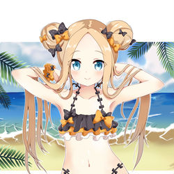 This is a pixiv picture whose title is 水着アビーちゃん.