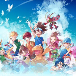 This is a pixiv picture whose title is 20周年おめでとうー！！【再録】.