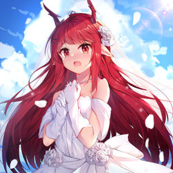 This is a pixiv picture whose title is 花嫁.