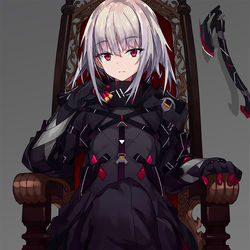 This is a pixiv picture whose title is 【C96】玉座【オリジナル】.