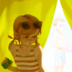 This is a pixiv picture whose title is Crush (painting).