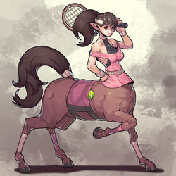 This is a pixiv picture whose title is 网球学姐.