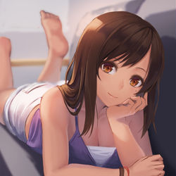 This is a pixiv picture whose title is 夏美さん.