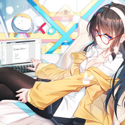 This is a pixiv picture whose title is 不认识的女人.