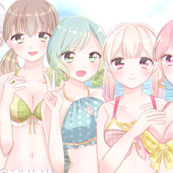 This is a pixiv picture whose title is 私達のサマーバケーション.
