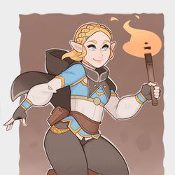 This is a pixiv picture whose title is TloZ Breath of the Wild 2.