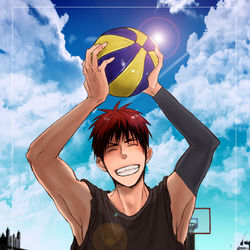 This is a pixiv picture whose title is ラスゲの火神くんへ.