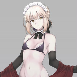 This is a pixiv picture whose title is メイドオルタ.