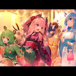 This is a pixiv picture whose title is あにまーれの夏祭り.