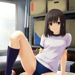 This is a pixiv picture whose title is 体育倉庫は涼しい?.