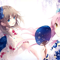 This is a pixiv picture whose title is ななはるちゃんと夏祭り.
