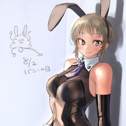 This is a pixiv picture whose title is ばにーのひ.