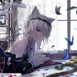 This is a pixiv picture whose title is 裏表紙裏のハネムーン.