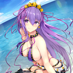 This is a pixiv picture whose title is 水着BB.
