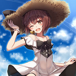 This is a pixiv picture whose title is 雪風ちゃんと私服デート！.