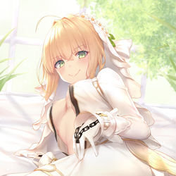 This is a pixiv picture whose title is 嫁ネロ.
