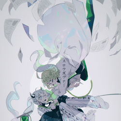 This is a pixiv picture whose title is スロウダウナー.