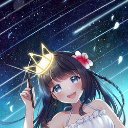 This is a pixiv picture whose title is 「夏とHUION」.