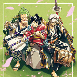 This is a pixiv picture whose title is <ワンピース> 和ノ国編.